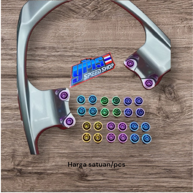 Baut titanium Behel mio sporty smile 1set isi 4pcs