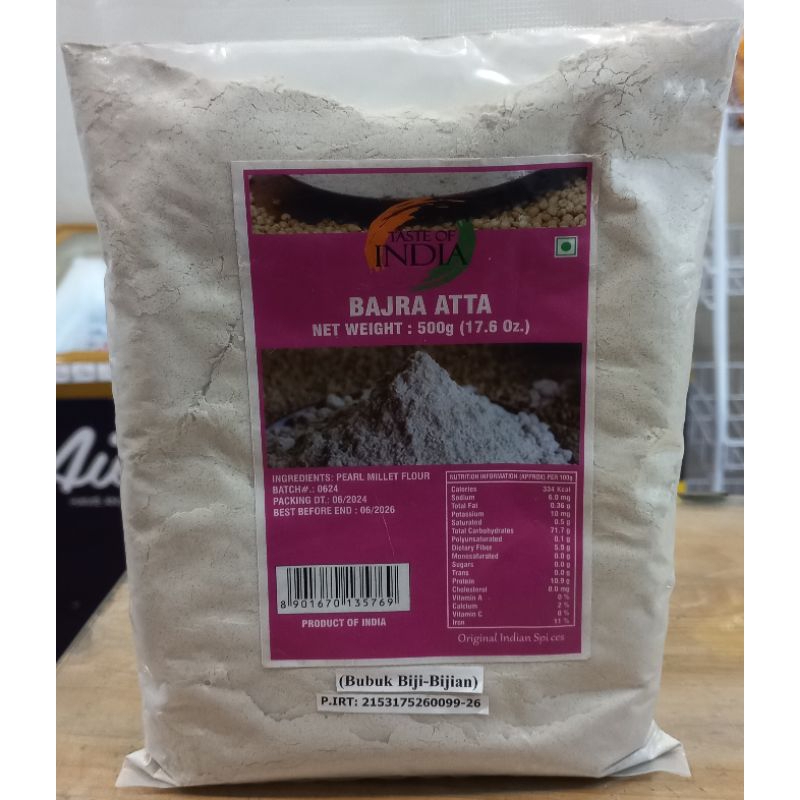 

Taste Of India Bajra Atta 500gr