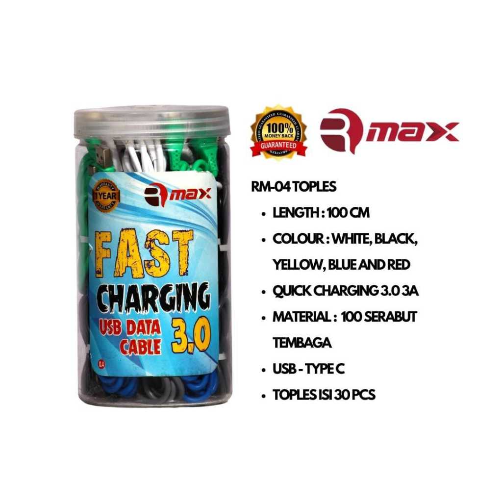 MURAHH Kabel Data Tipe-C Fast Charging | 1 Toples Isi 20 | Tipe - C | Kabel Data Universal |