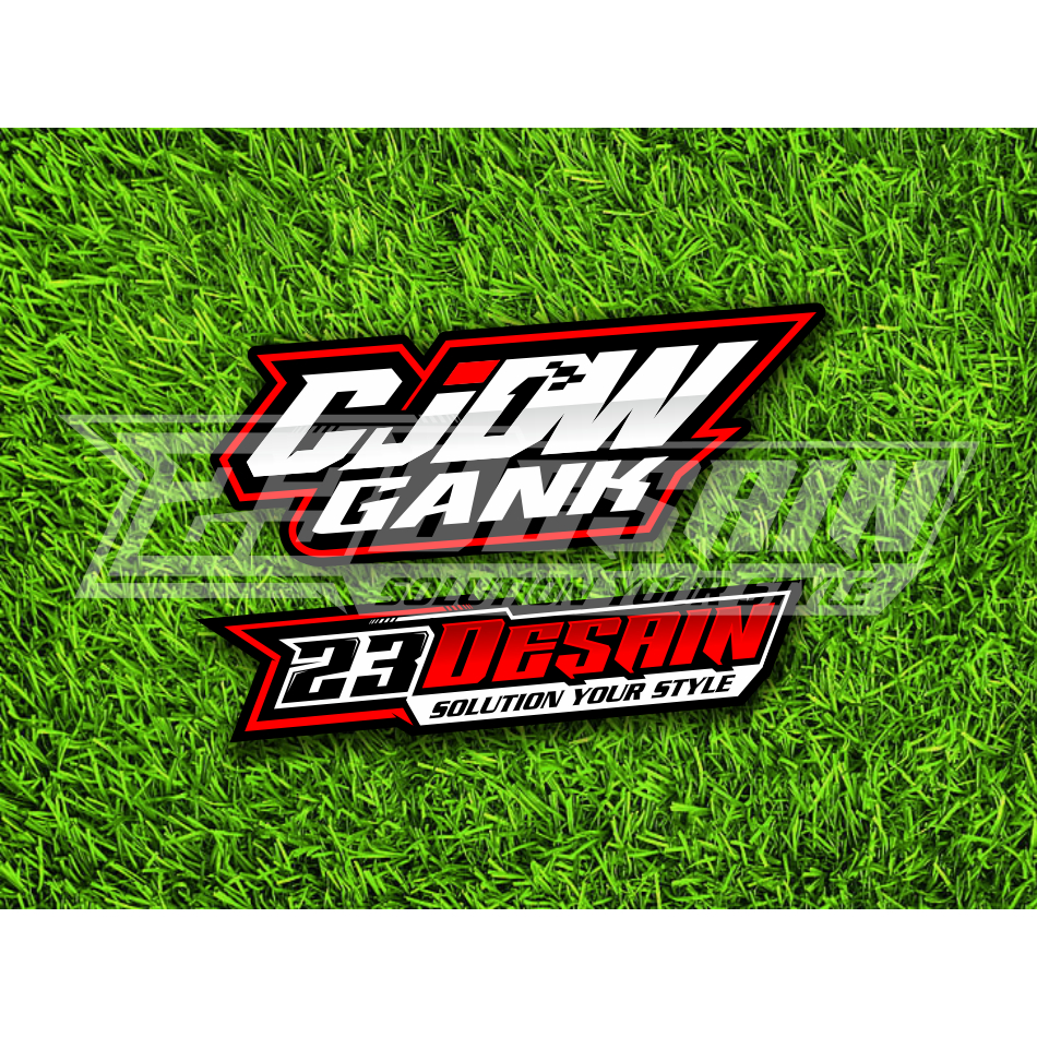 STIKER CJDW GANK STIKER ADITAMA ES CAMPUR STICKER CJDW GANK