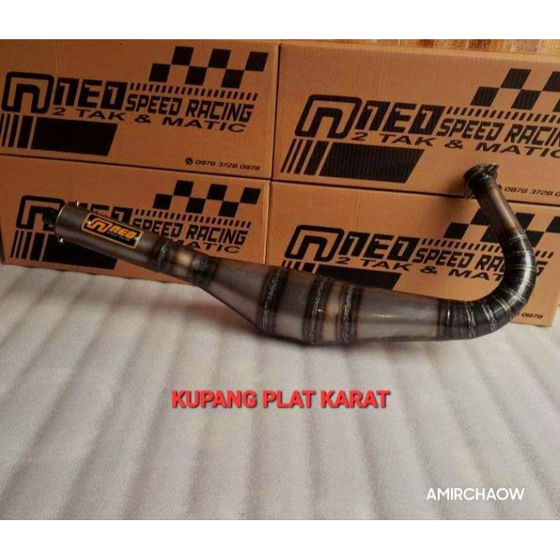 KNALPOT RX KING MODEL KUPANG PLAT KARAT