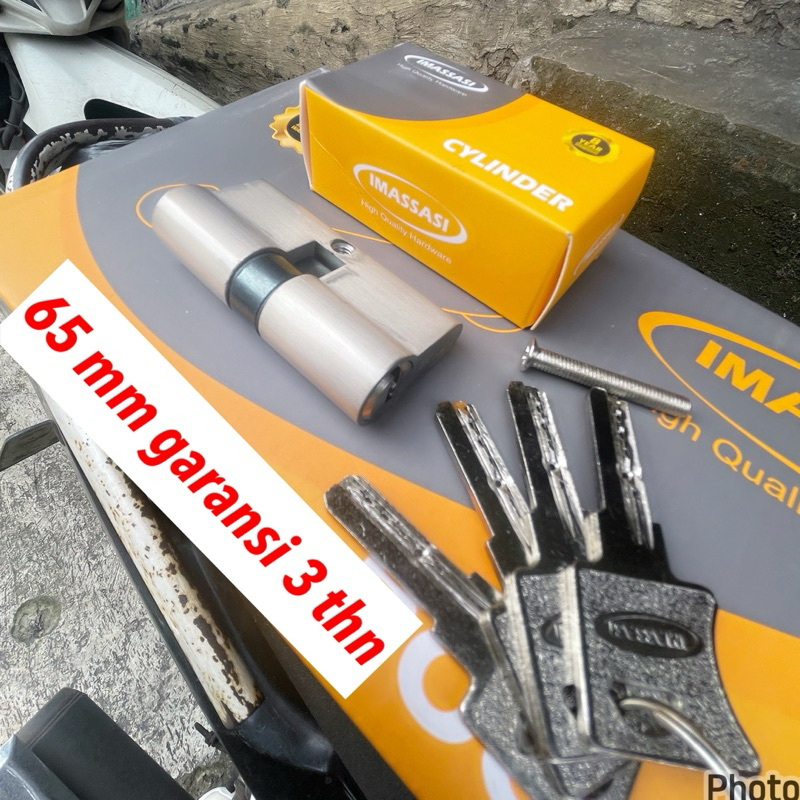 silinder kunci pintu 65 mm kuningan promo/ SILINDER KUNCI PINTU UNTUK HANDLE PINTU ALUMUNIUM cylinde