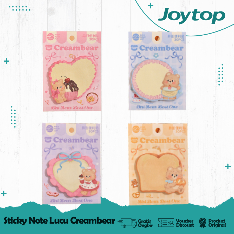 

JOYTOP Sticky Note Cute Butter Bear/ Catatan Memo Tempel Catatan Lucu