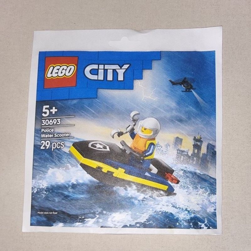 Mainan Lego City Polisi Water Scooter Polybag 30693