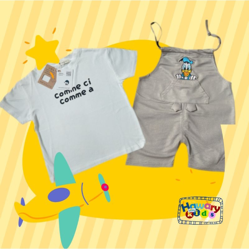 Overall Donal Bebek Import 3-4 Tahun