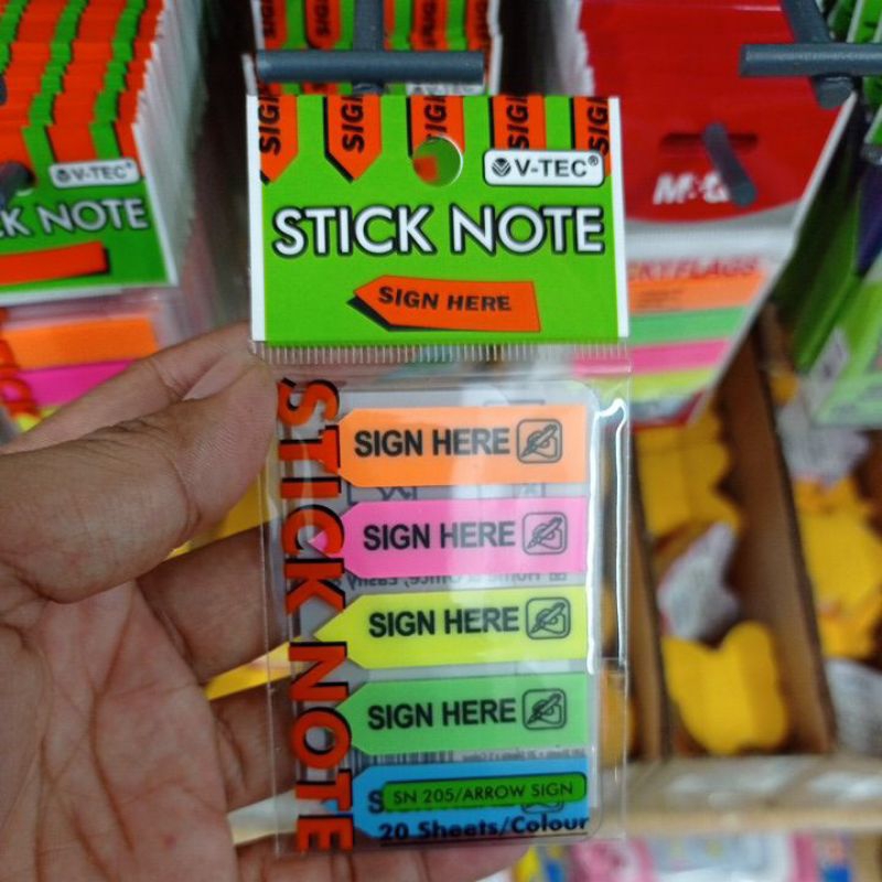 

V-Tec Sticky Notes sn-205 Arrow sign