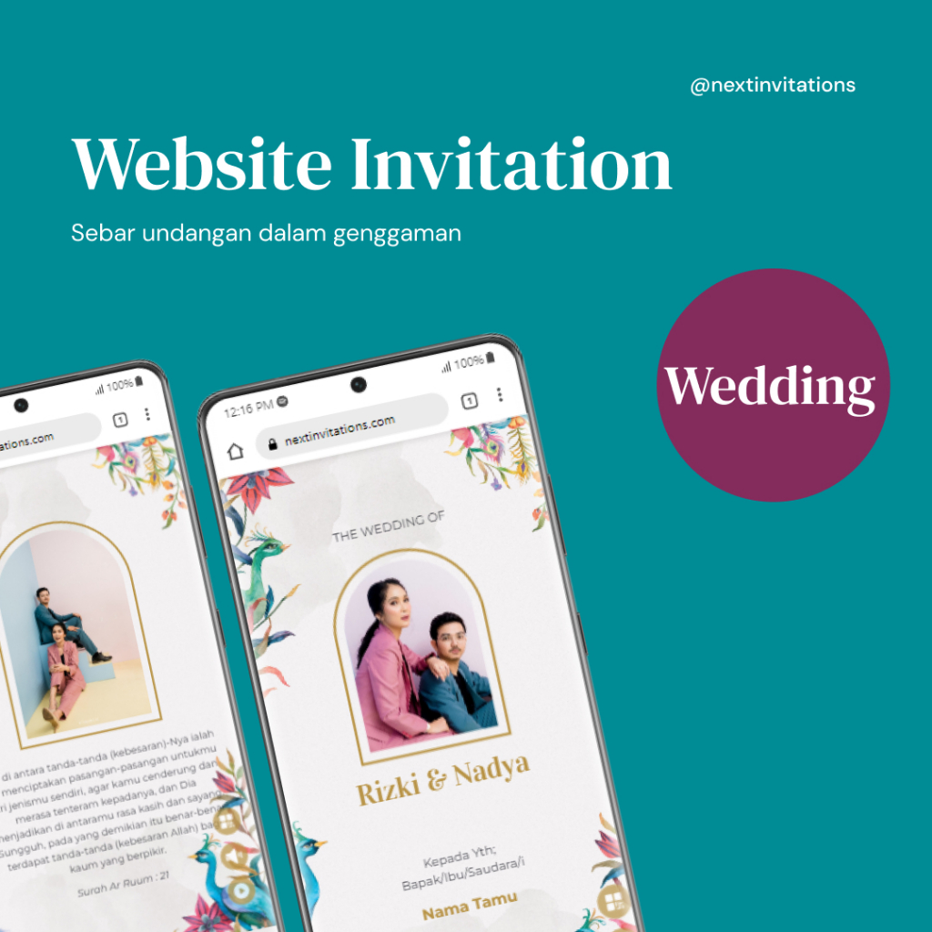 Undangan Website Pernikahan Syar'i Unik Aesthetic | Undangan Digital Murah | Undangan Online