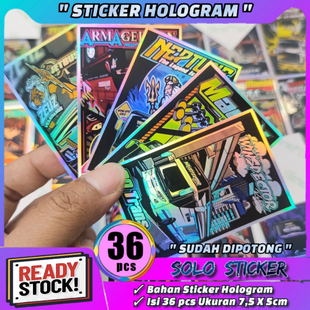 

Stiker Bus Basuri Isi 36pc SUDAH DIPOTONG Bahan Hologram Anti Air