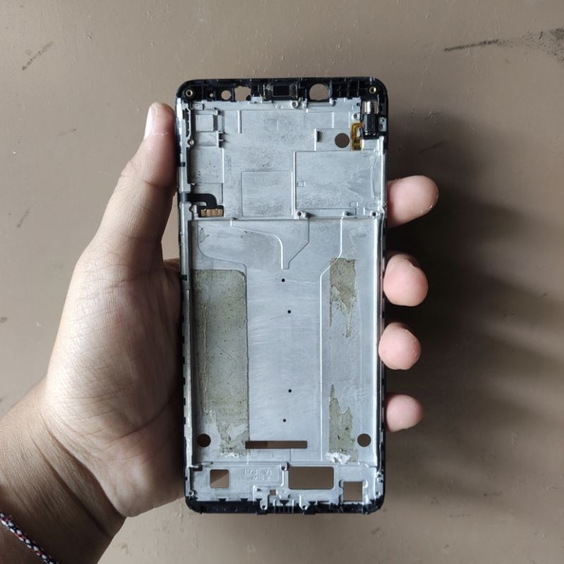 LCD MINUSAN+Frame Tulangan LCD Xiaomi Redmi Note 5 Pro WHYRED Copotan HP Plus tombol