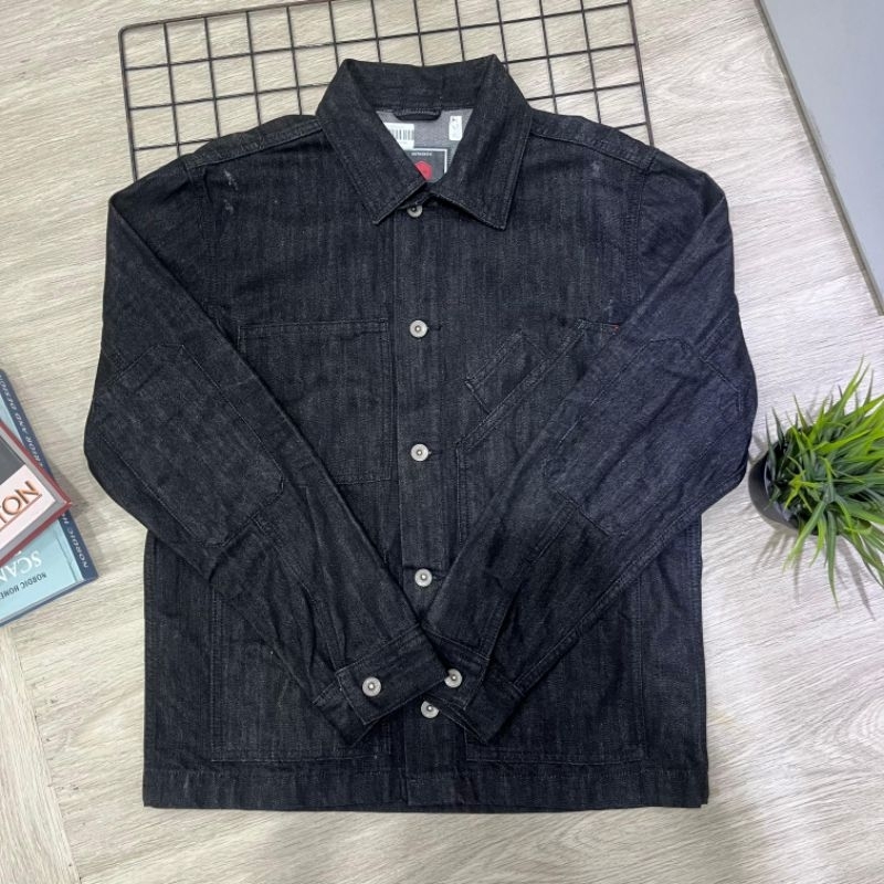 jaket jeans oxygen pria original