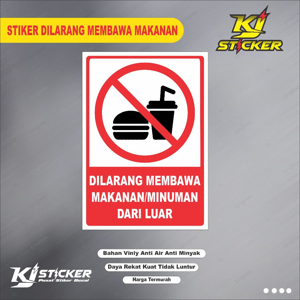 

Promo Stiker Dilarang Membawa Makanan Minuman Dari Luar / Stiker Dilarang Membawa Makanan / Stiker Dilarang Membawa Minuman