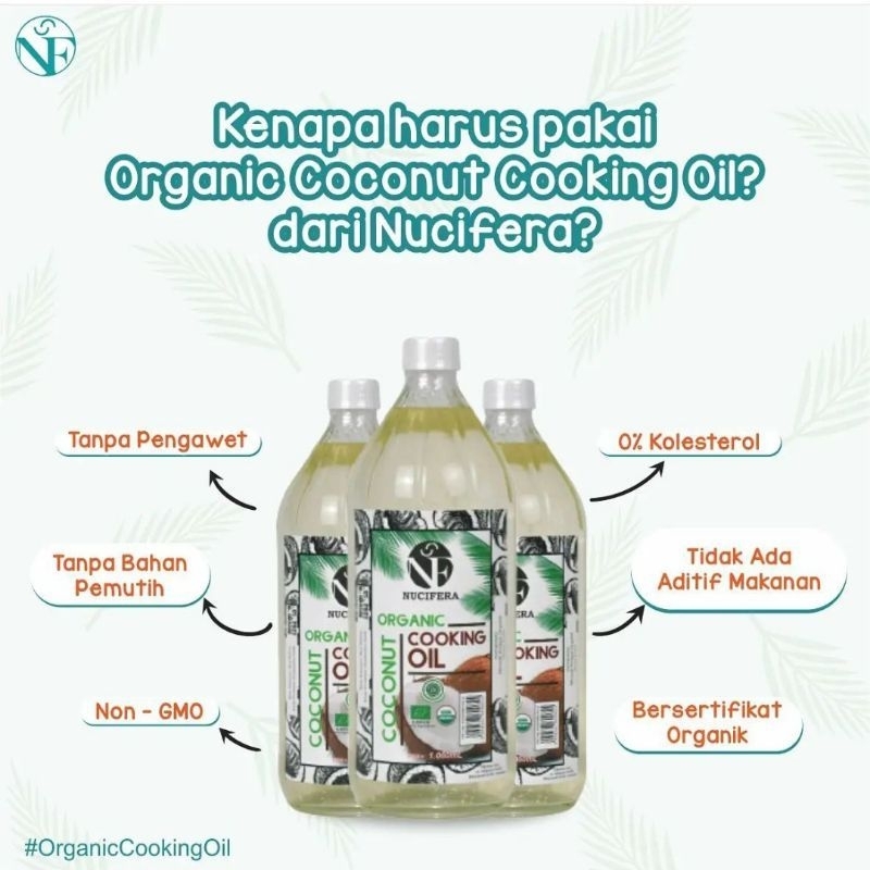 

organic coconut cooking oil nucifera