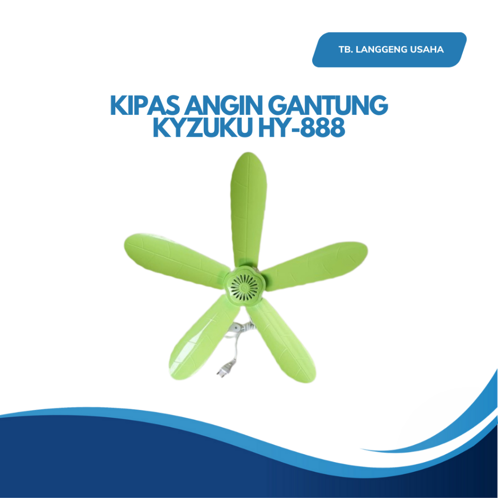 KYZUKU HY-888 KIPAS ANGIN GANTUNG BALING-BALING CEILING FAN
