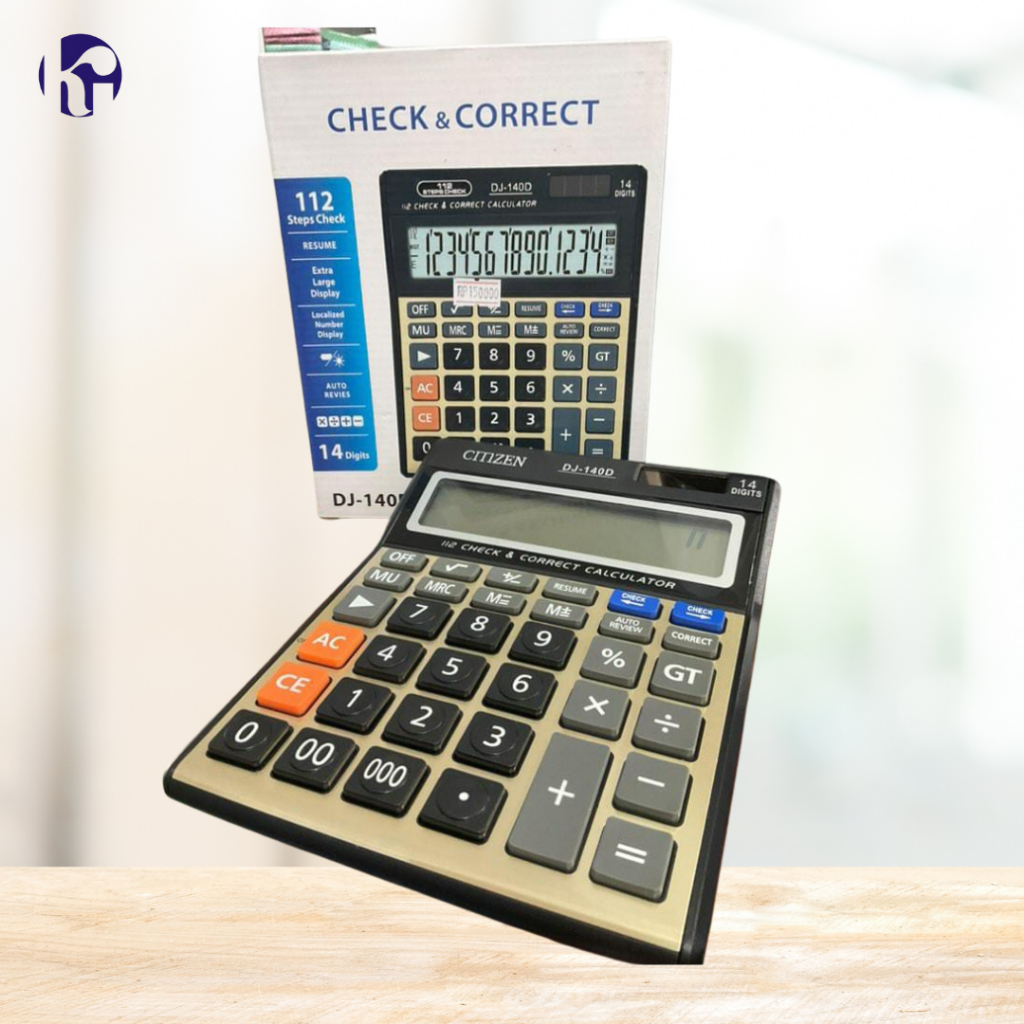 

Kalkulator Calculator CMZEN DJ-140D 14 Digits Check & Correct