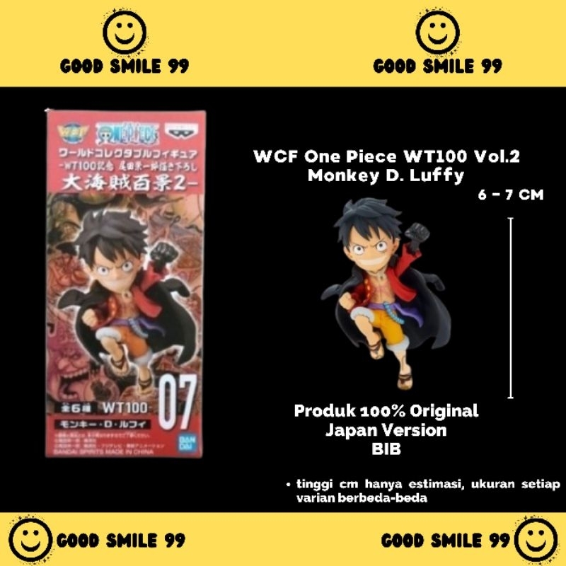 WCF One Piece WT100 Vol.2 Luffy Original Javer - BIB
