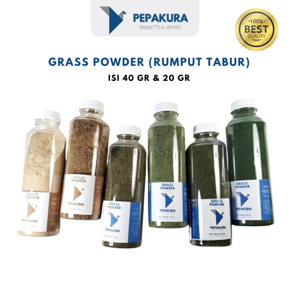 Grass Powder - Serbuk Rumput isi 40 gr - Rumput Tabur Maket/Miniatur - Bahan Maket