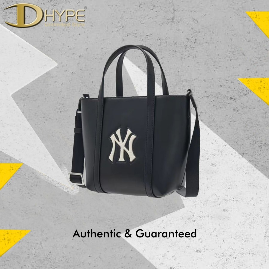 MLB NY YANKEES WINDOW TOTE BAG BLACK 100% Authentic