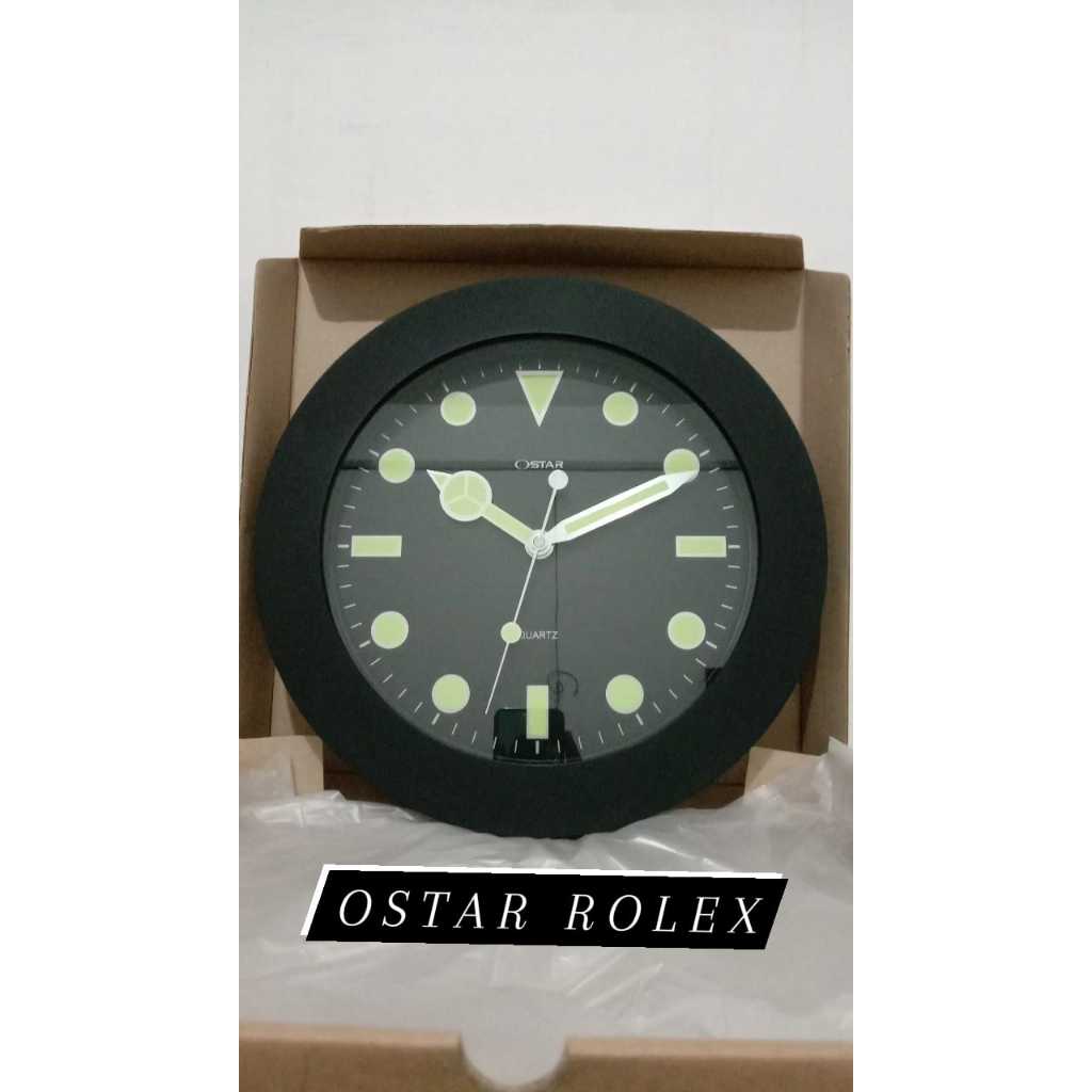 JAM DINDING OSTAR MESIN SILENT ( TIDAK BUNYI )