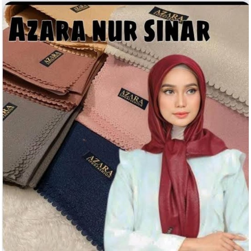 Hijab Azara Glamour Gliter Premium - Hijab Segiempat - Hijab Laser