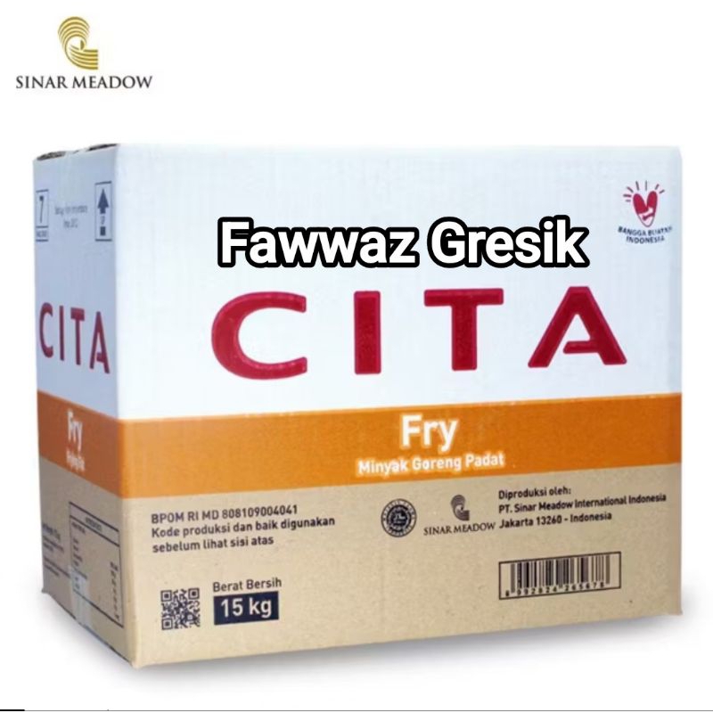 

(15 Kg) Cita Fry Minyak Goreng Padat - Donat Dus 15Kg / Minyak Goreng Padat Cita Fry / Minyak Donat / Minyak Beku Ayam Goreng 15 kg