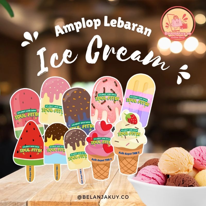 

(ISI 10PCS) Amplop Lebaran Ice Cream Series 2025 / Amplop Lebaran Idul Fitri 2025 / Angpao THR unik / Amplop Viral 2025 / Amplop Ice Cream