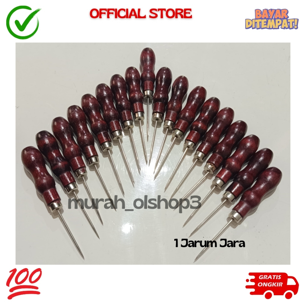 Jarum Jara Ujung Runcing Sol Sepatu Hitam / Jarum Alat Sol / Jarum Jahit Sol B