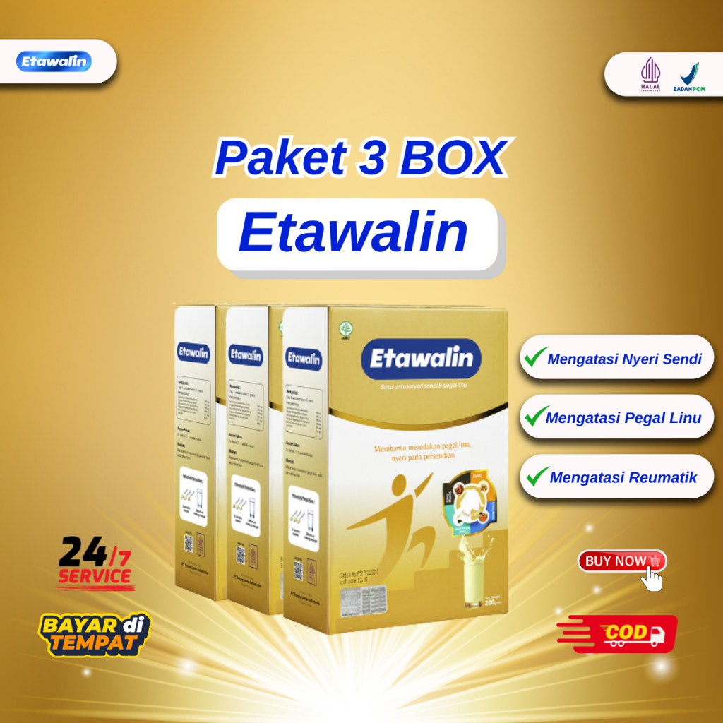 

Etawalin Paket 3 Box Atasi Nyeri Sendi Dan Pegal Linu