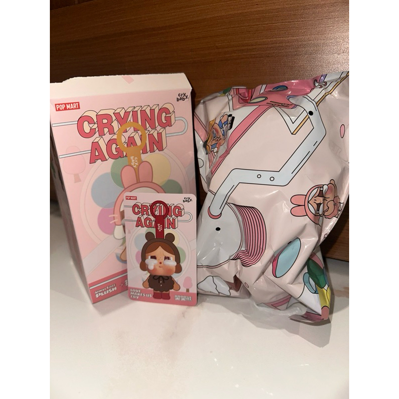 CRY BABY CRYING AGAIN BEAR CRYING AGAIN FIGURE BABY BLONDE ORIGINAL POPMART LOVES MAKES US CRY