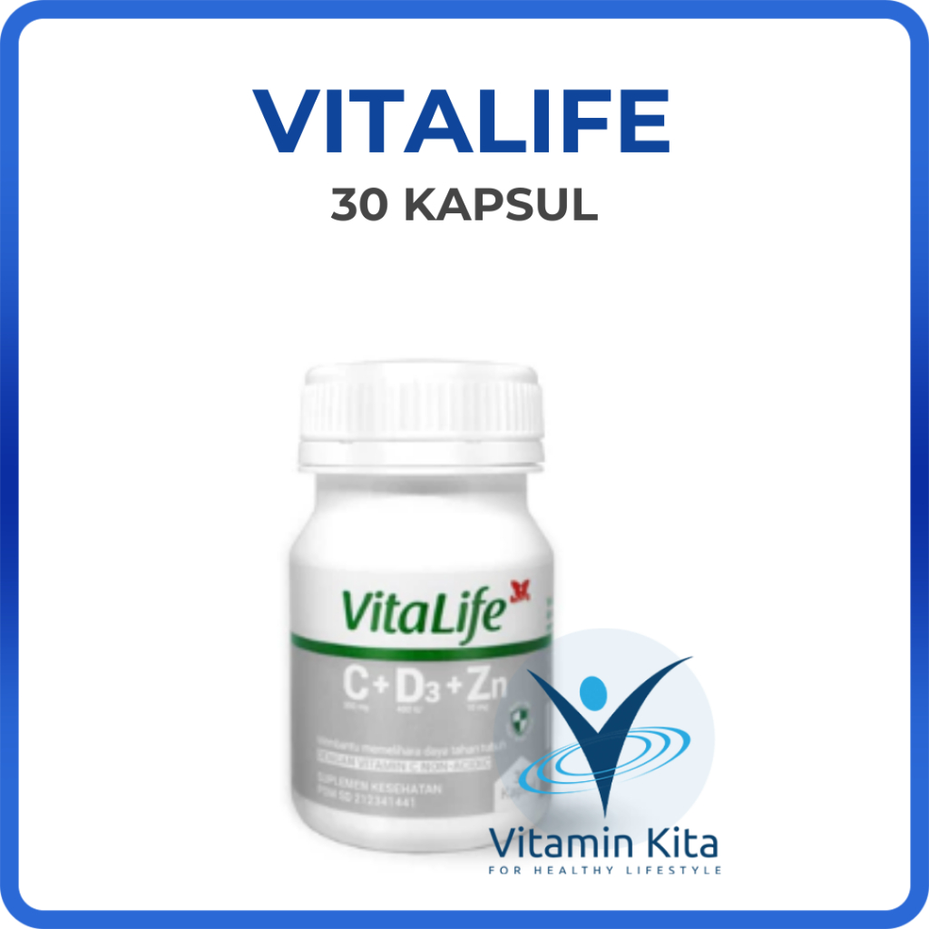 VITALIFE C+D3+ZINC 30 KAPSUL
