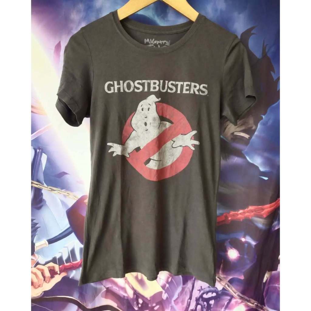 Ghostbusters Logo Big Print Art Official Movie Tee Kaos Tshirt Original Second Merch Japan Korea Bra