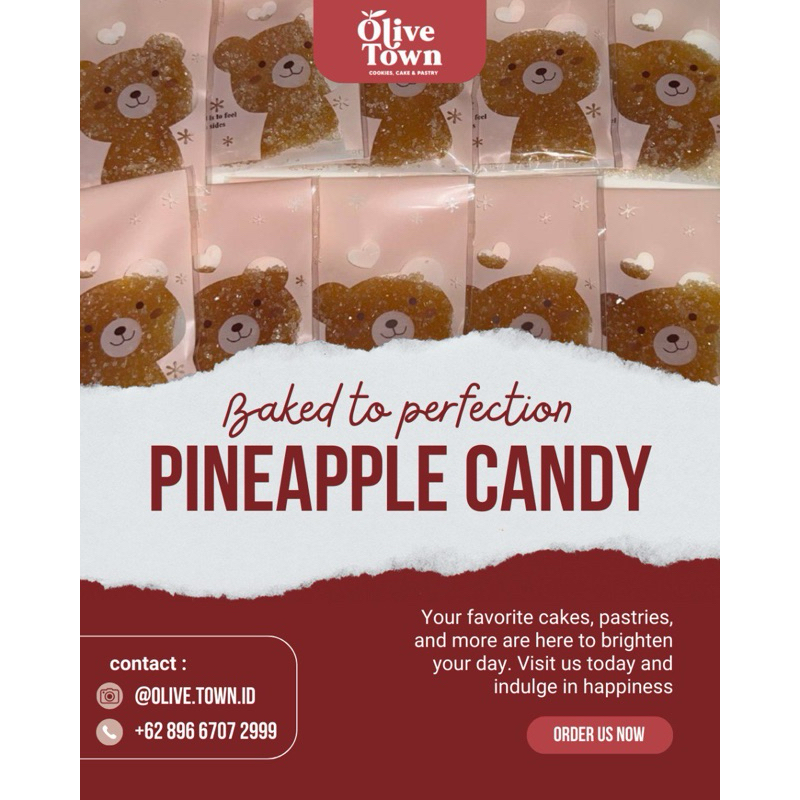 

Olive Town Pineapple Candy / Permen Nanas