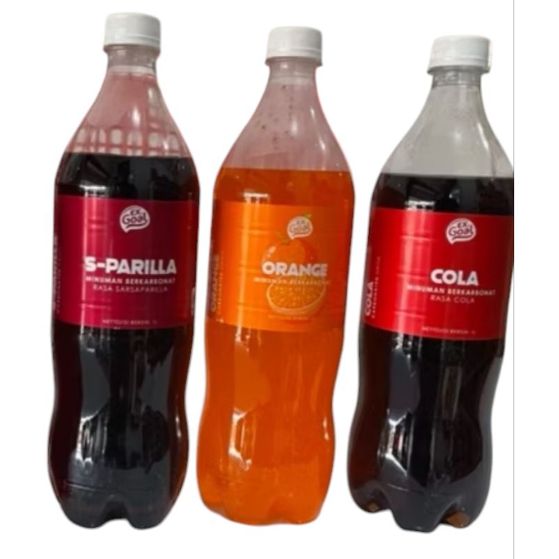 

Minuman Cola Minuman Soda ex Goal Rasa Sarparilla Cola Orange 1Liter