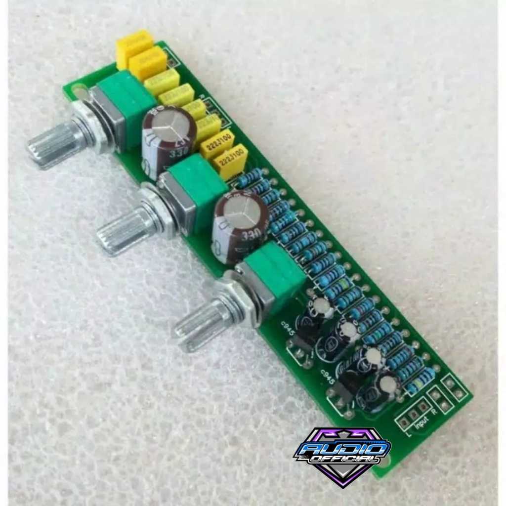 Kit Modul Stereo Tone control 2 Transistor (tanpa midel)