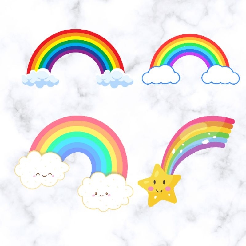 Hiasan Pelangi Dekorasi Ulang Tahun Tasyakuran Aqiqah Khitan Tedak Siten