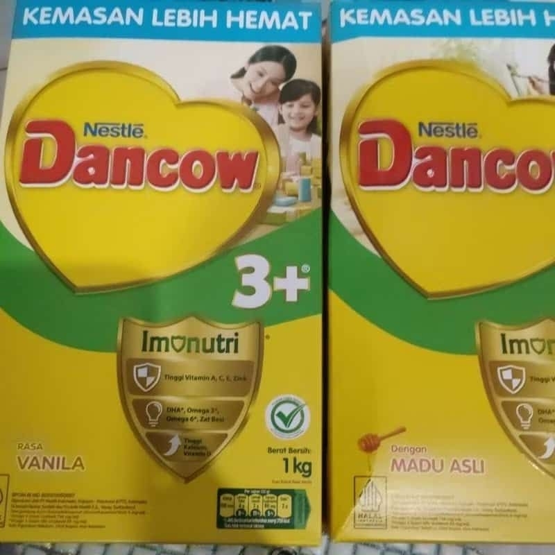 

paket 2 kotak Dancow 3+ vanila 1kg