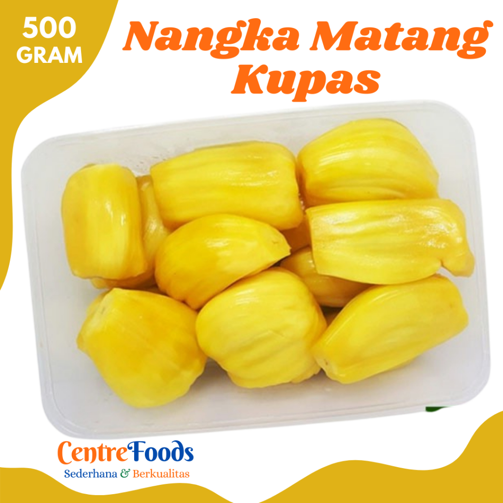 

NANGKA MATANG Kupas - Buah Nangka Matang Kupas Bersih Fresh | 500gr [ Harga Per 0,5 Kg ]