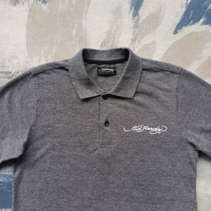 Poloshirt Kaos Kerah Ed Hardy Second