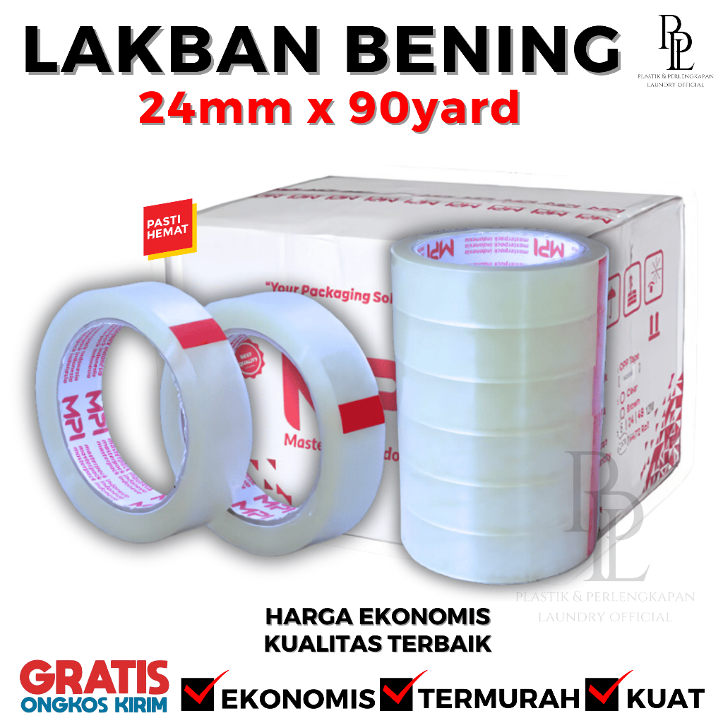 

Lakban 1inch | Lakban 1/2 inch | Isolasi 24 mm x 90yard | 12 mm x 90 yard Selotip Kuliatas Super Bening, Lengket, Kuat & Murah