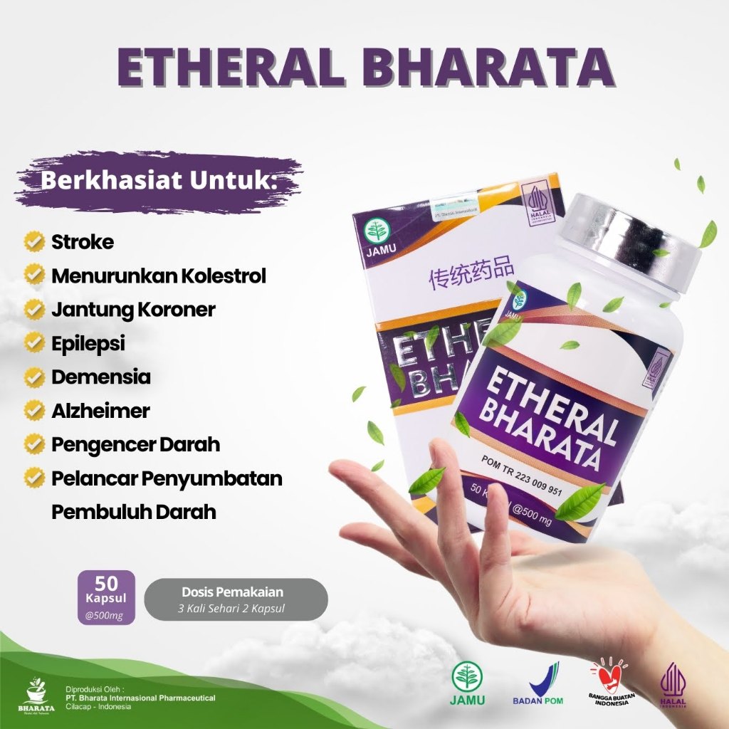 Etheral Bharata Obat Kolestrol Paling Ampuh No.1 Di Indonesia Terbuat Dari 100% Herbal Alami