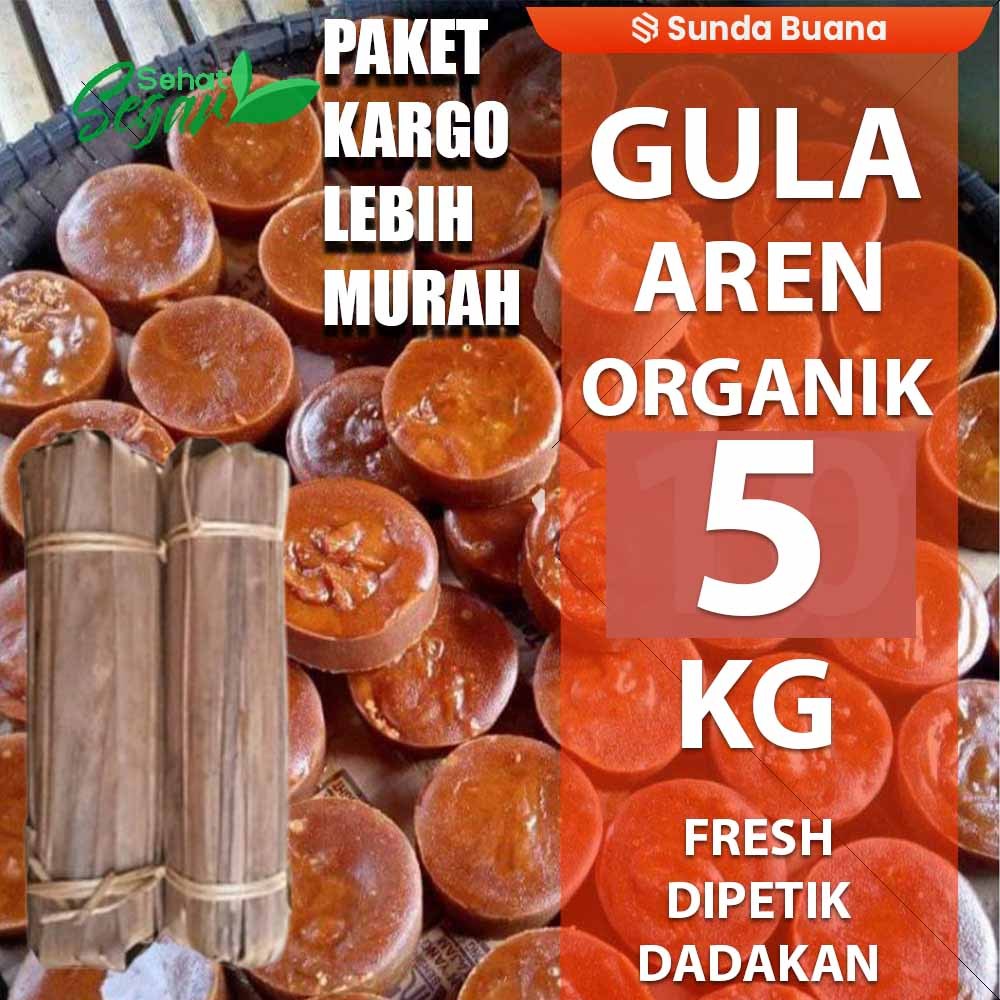 

Paket Kargo Gula Aren Asli organik 5 kg premium