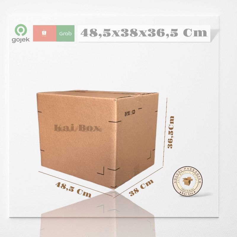 

kardus ukuran 48,5x38x36,5 cm box dus pindahan dll singel wall code X19