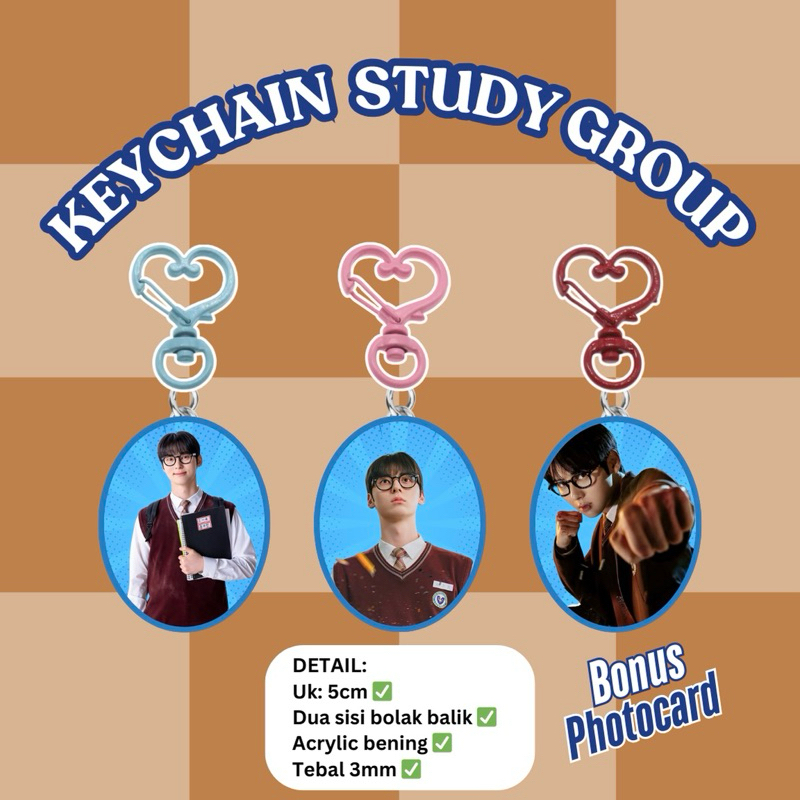 Keychain/Gantungan Kunci Study Group Kdrama