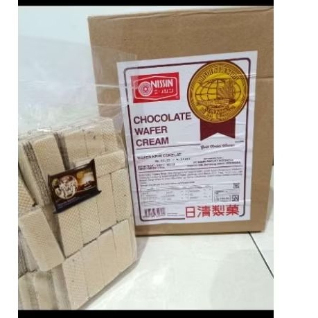 Nissin Wafer Cokelat 4 kg Los Karton Kiloan Waffer Coklat