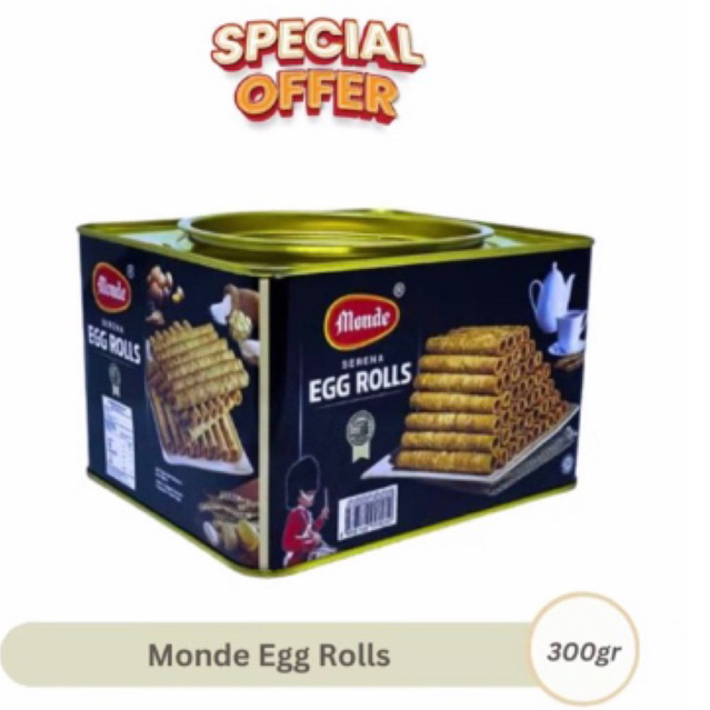 

MONDE SERENA EGG ROLL 300GR ORIGINAL FLAVOUR WAFER GULUNG