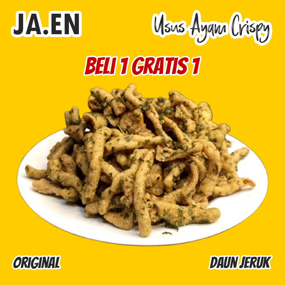 

Beli 1 Gratis 1 Keripik Usus Ayam Crispy JAEN 250 Gram Bebas Pilih Varian - Gurih dan Renyah