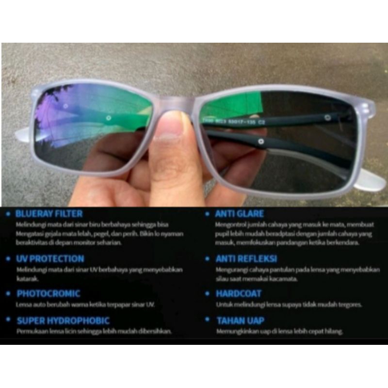 Frame Kacamata 8023 E lock Minus Photocrhomic 8023
