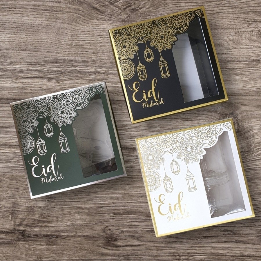 

(OM9)Gift Box/Kotak Lebaran Hot Stamp Dengan Jendela