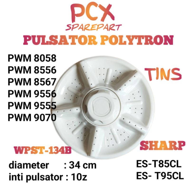 PULSATOR MESIN CUCI 2 TABUNG SHARP