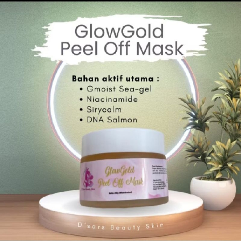 masker glow gold D'sars beauty skin