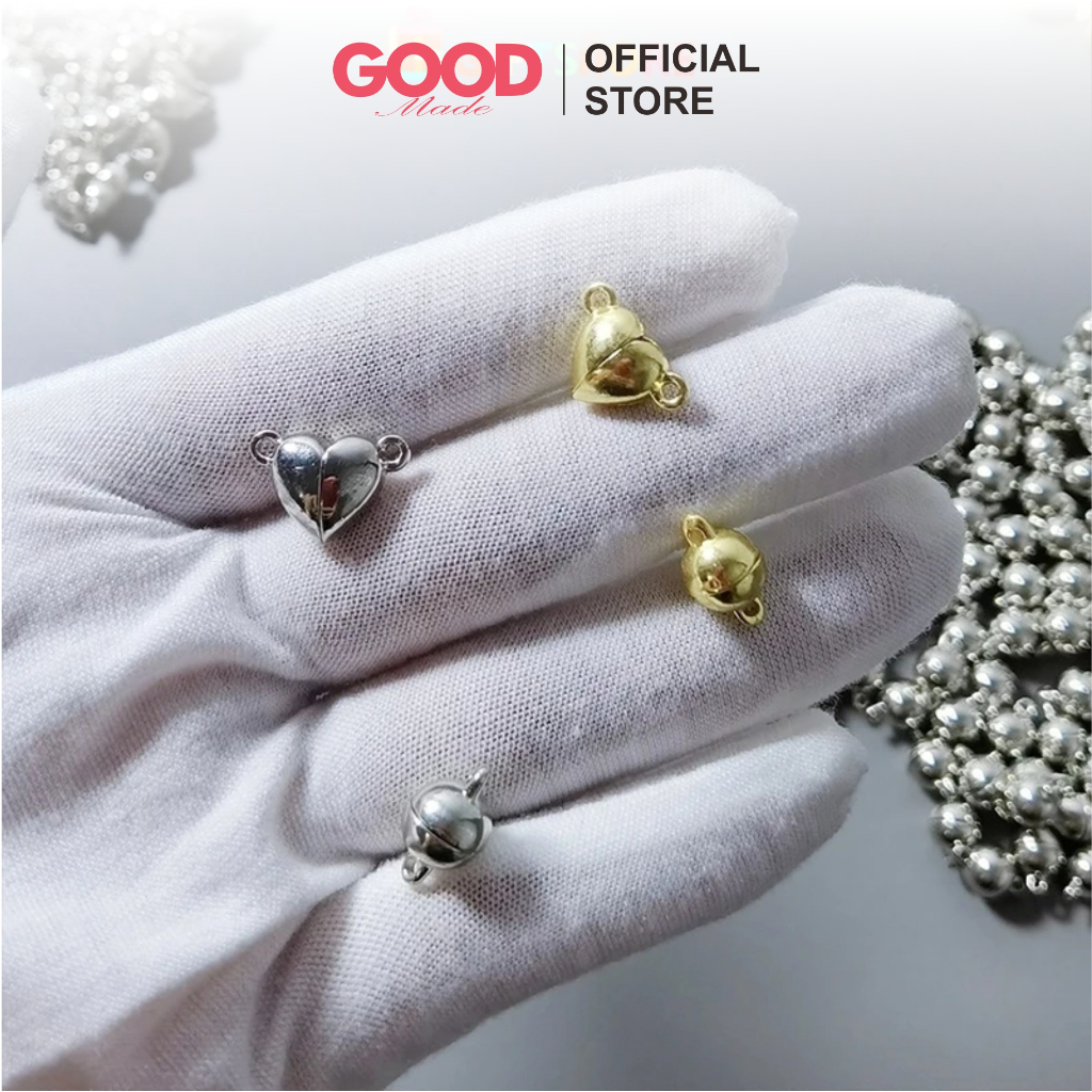 GOOD MADE - 1 Pasang Magnet Bola Bulat dan Love Untuk Gelang Couple Membuat Diy Jewelry | COD